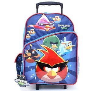 angry birds rolling backpack