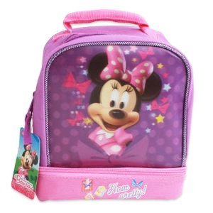 minnie mouse dual compartment lunch bag