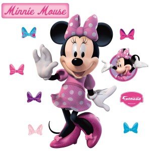 minnie mouse fathead wall decal