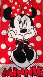 minnie mouse towel