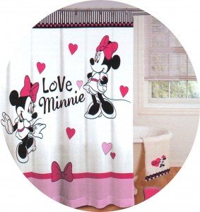 minnie shower curtain