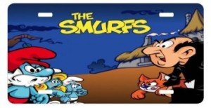 smurfs license plate 2