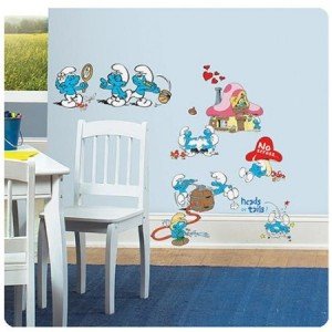 smurfs wall decal