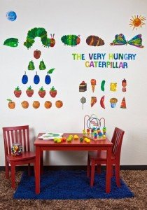 the very hungry caterpillar wall decal