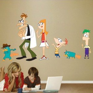 phineas ferb wall decals