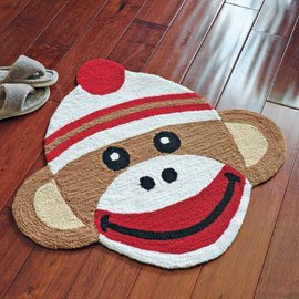 sock monkey rug