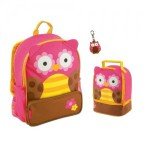 Cute Stephen Joseph Owl Backpack and Lunch Bag