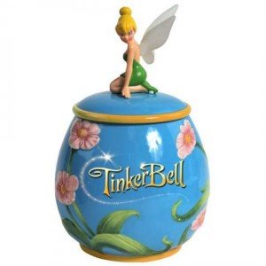 tinker bell flower cookie jar