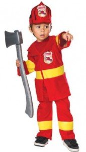 firefighter costume red