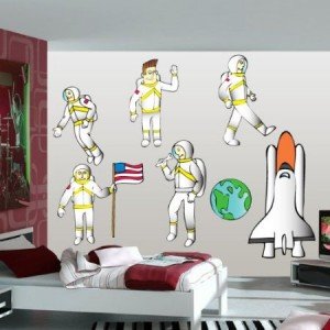 astronaut wall decal