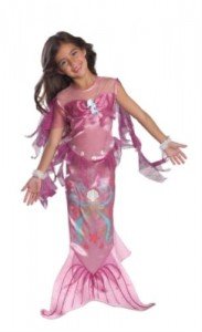 mermaid costume kids pink