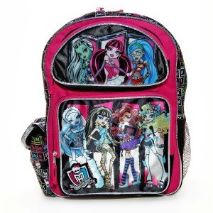 monsters high backpack pink