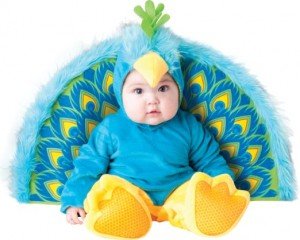 peacock costume blue baby