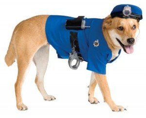 police pet costume