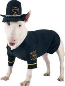 police pet costume dog