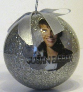 justin bieber christmas ornament ball