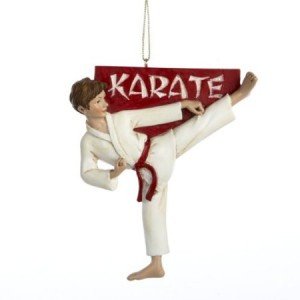 karate boy ornament
