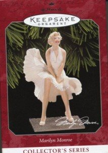 marilyn monroe ornament white