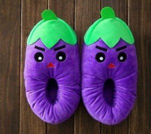 planst vs zombies slippers eggplant