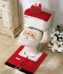 santa toilet cover