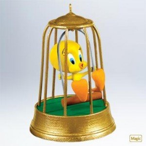 tweety cage ornament