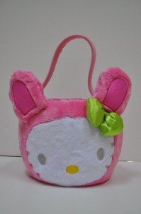 hello kitty easter basket pink