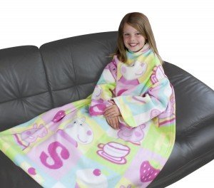 peppa pig sleeved blanket