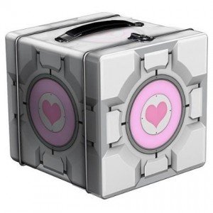 portal companion cube lunch box