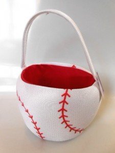 sport easter basket baseball