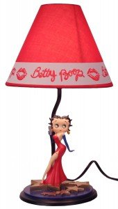 betty boop lamp red