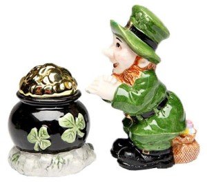 Leprechaun st patrick day salt pepper shaker