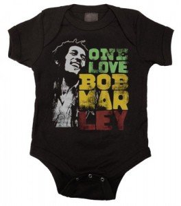 bob marley baby bodysuit one love