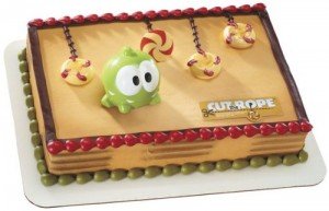 cut the rope birthday cake topper