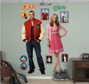 glee wall decal quinn and puck