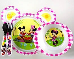 minnie mouse dinnerware set 4