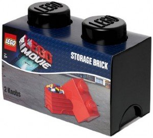 lego movie storage brick black