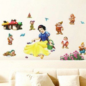 snow white wall decal set