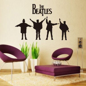 the beatles wall decal