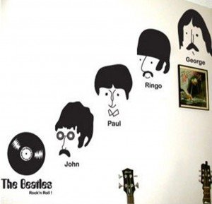 the beatles wall decals