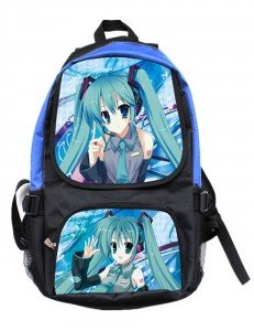 hatsune miku backpack blue