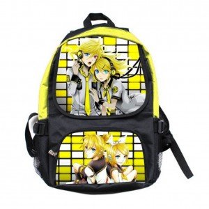 hatsune miku backpack yellow