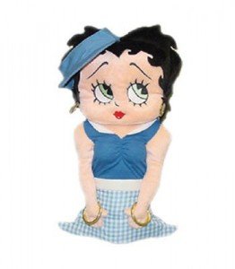 betty boop gold head cover blue