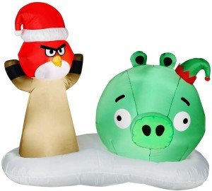 angry birds christmas inflatable