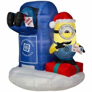 minion christmas inflatable